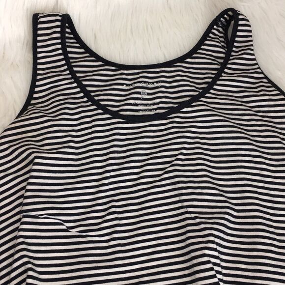 Eye Candy - Stripped Cropped Tank Top sz XL - Picture 2 of 3